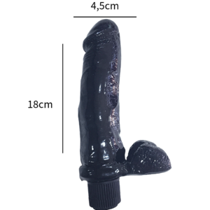 Realistico 10 Vibrador Negro