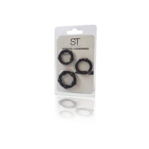 Kit de 3 anillos peneanos black