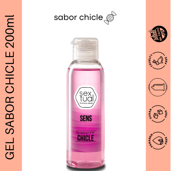 Gel sabor chicle 200ml (Sextual)