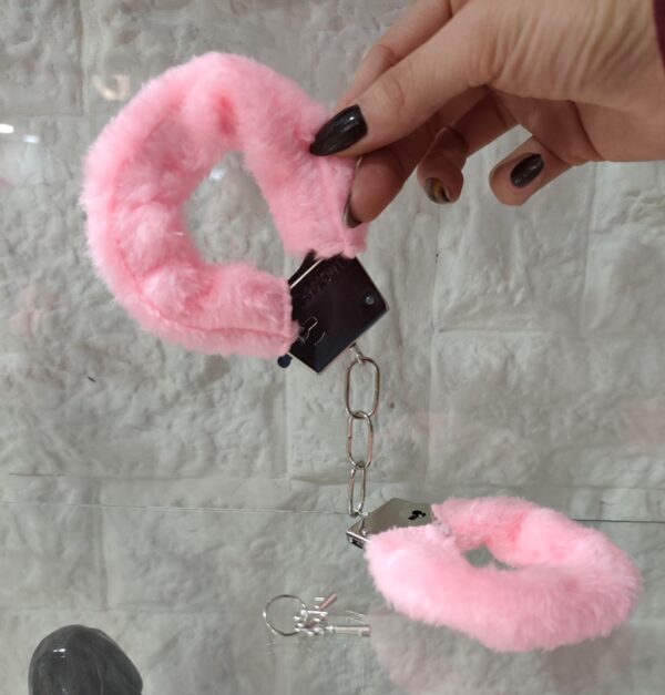 Esposas de metal con peluche - Image 2