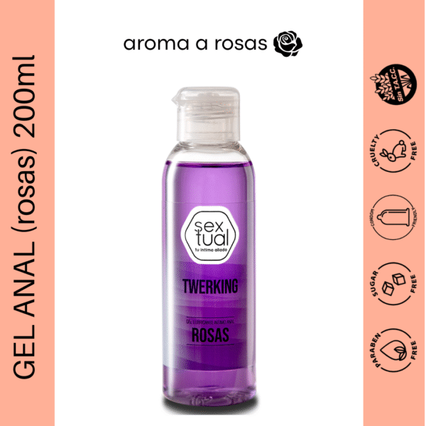 Lubricante Anal aroma a rosas 200ml
