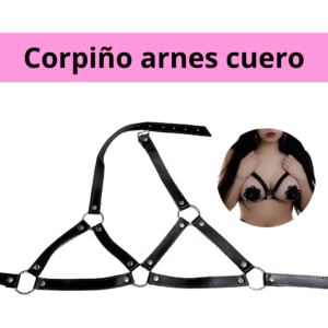 Corpiño abierto cuero