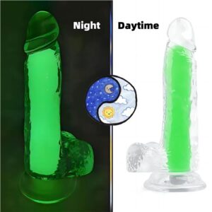 Dildo Neon (brilla en la oscuridad) verde