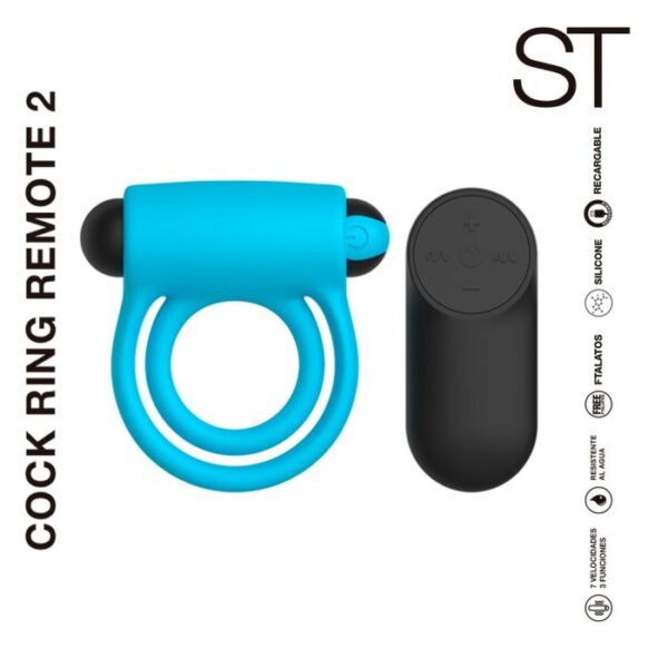 Anillo vibrador Cock ring remote 2