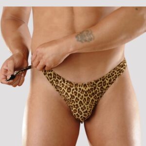 Tanga less animal print