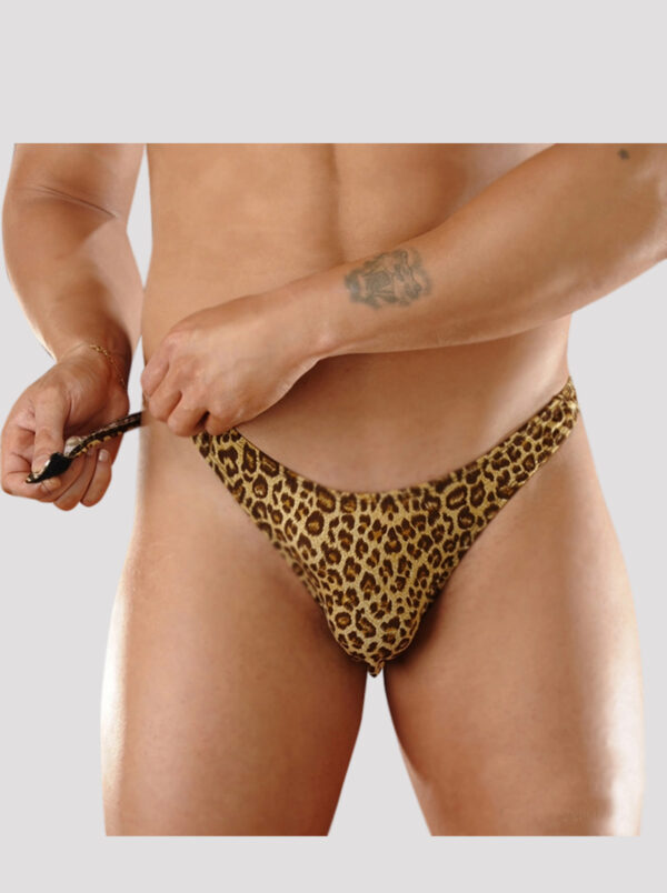 Tanga less animal print