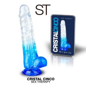 Dildo Cristal/azul 5