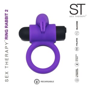 Anillo vibrador Ring rabbit 2 Purple